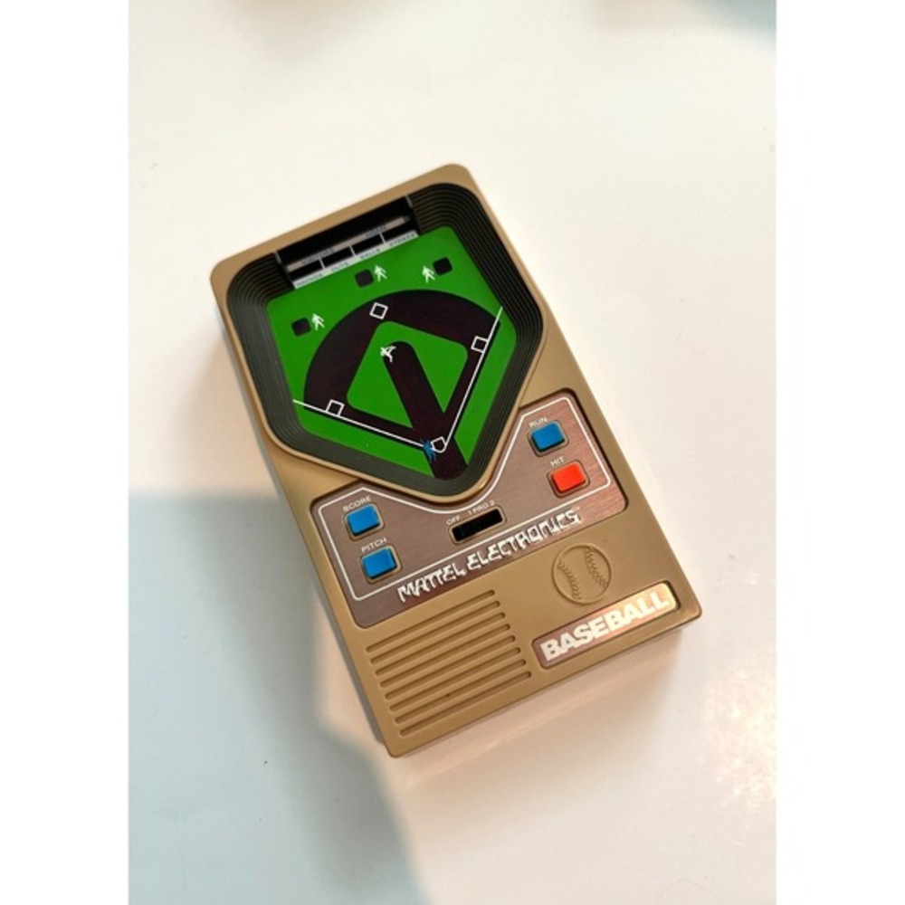 Vintage Mattel Electronics Baseball 1978 Vintage Handheld‎ Game w/Box